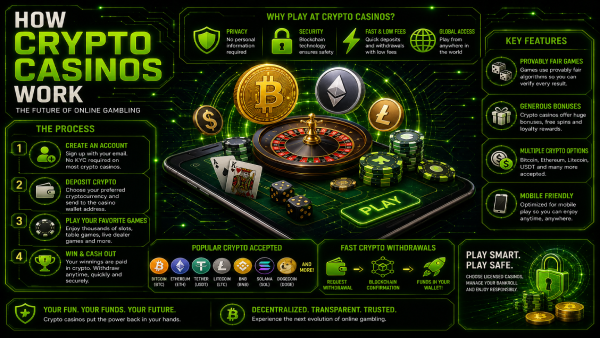 How crypto casinos work