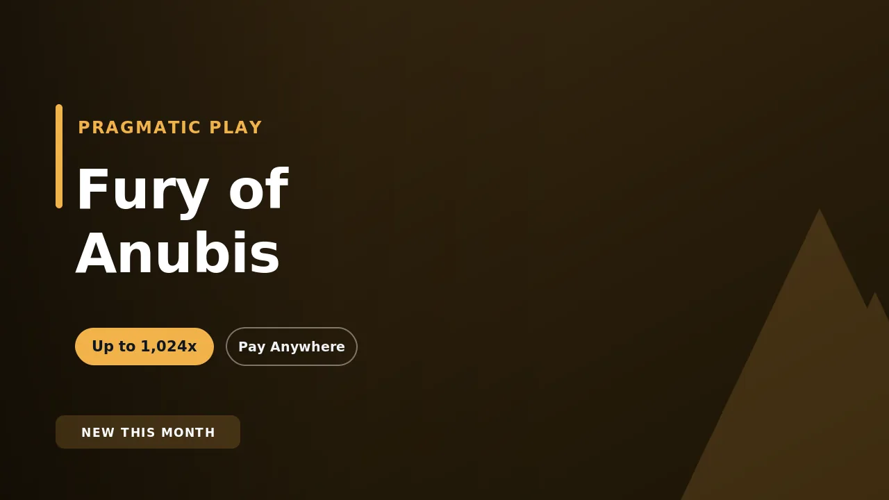 Fury of Anubis by Pragmatic Play, an Egyptian-themed slot with a tumble multiplier up to 1,024x