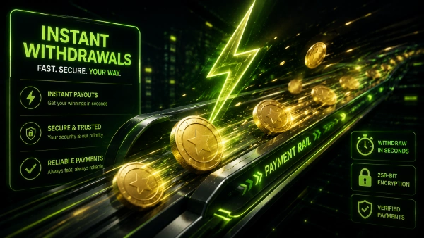 Instant casino withdrawals and payment rails